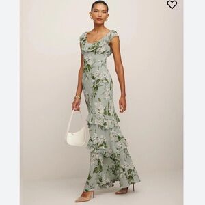 Reformation Green Floral Women's Dress - Tripoli